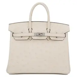 white ostrich birkin