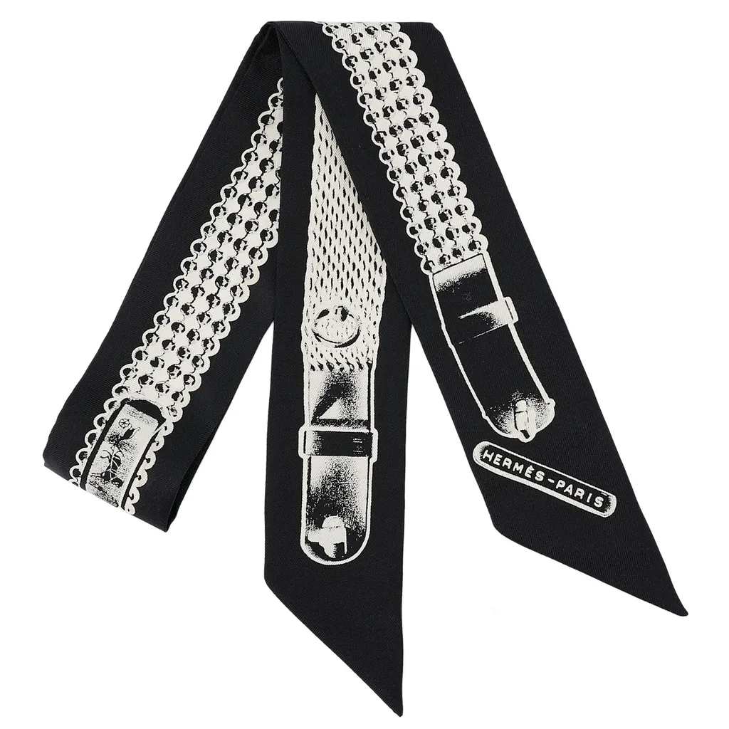 HERMÈS エルメス ツイリー トレゾール ドゥ メドール ブラック