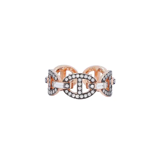 Chaine d'Ancre Enchainee ring, small model Rose Gold