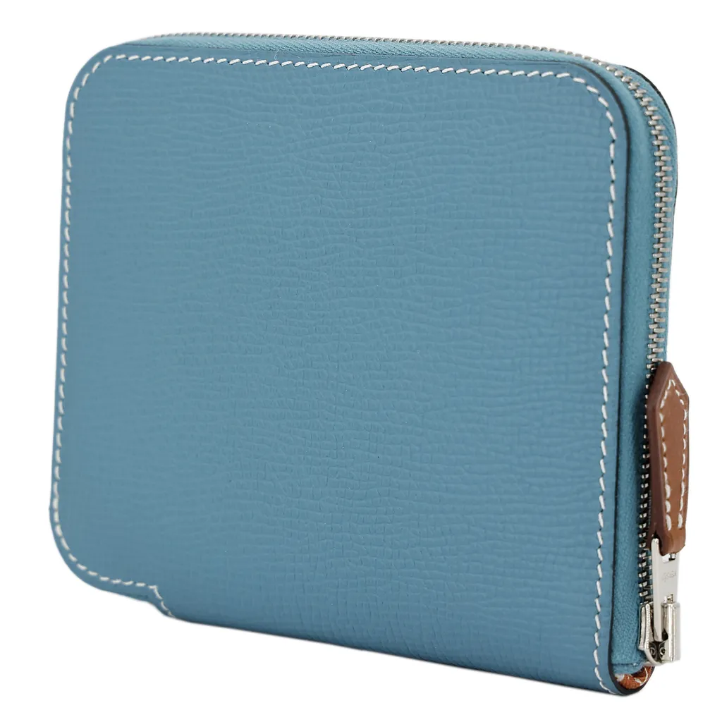HERMES】エルメス財布アザップコンパクトシルクイン□ネイビーブルー  