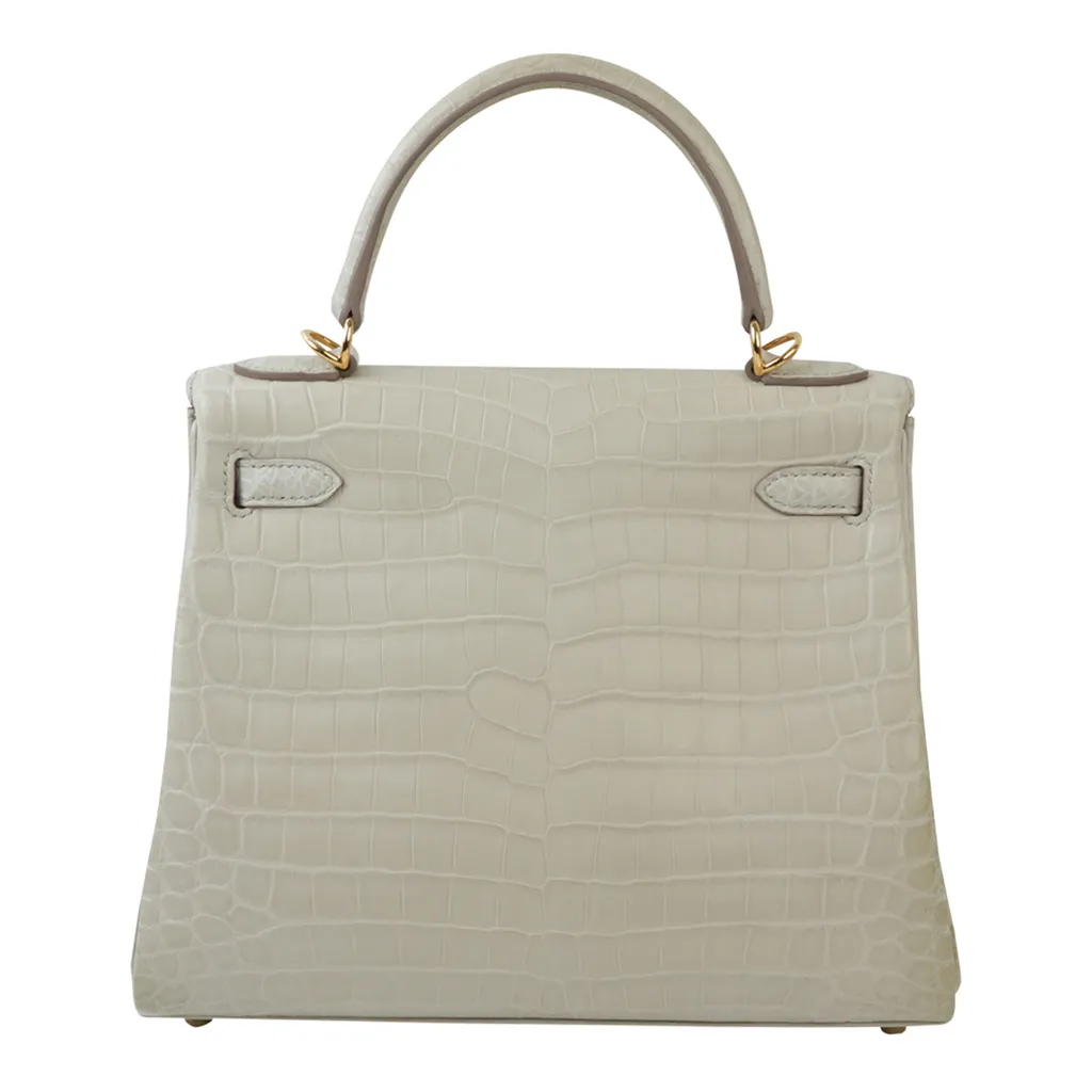 Hermes kelly 25 crocodile sale