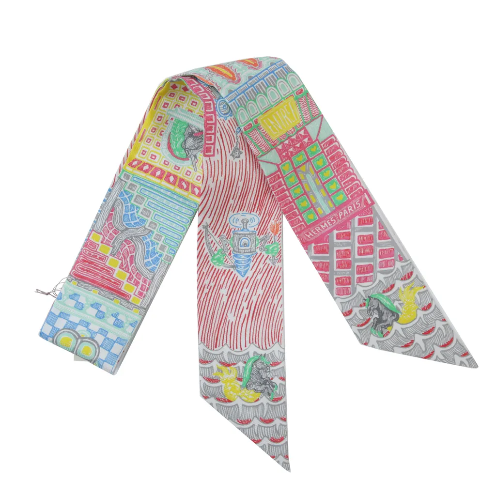 HERMES エルメス Super Silk Quest ツイリー スーパー シルク クエスト  