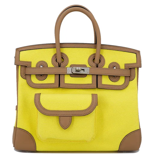 Birkin Cargo 25 Jaune Citron & Chai