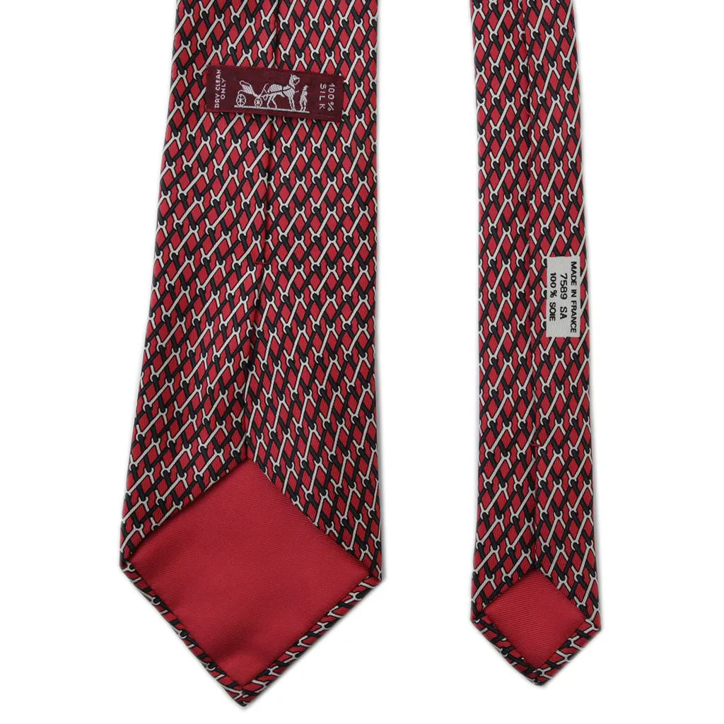 HERMÈS エルメス ネクタイ レッド