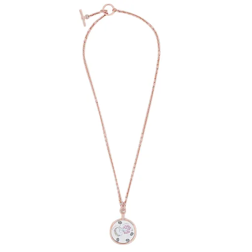 Medaille Funny Ice Cream Necklace White Rose Gold