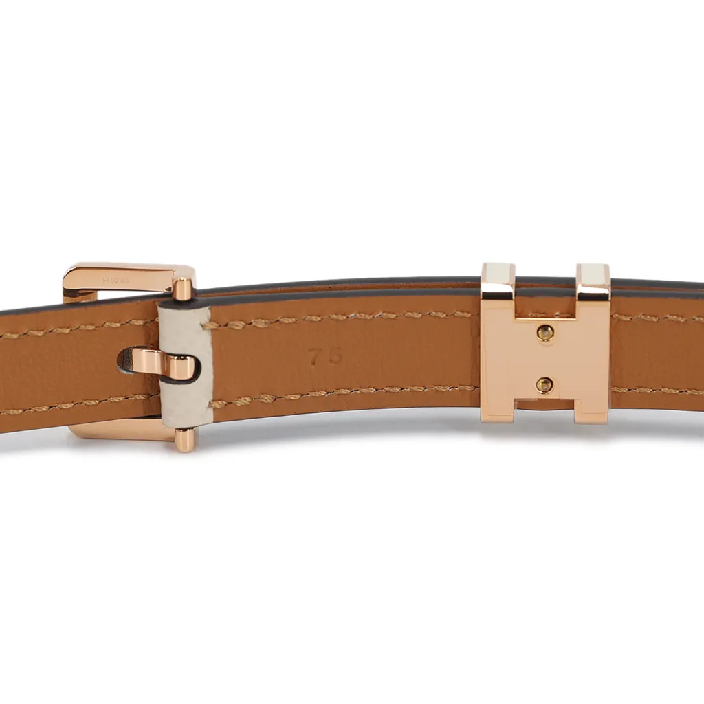 ランク N 新品 HERMÈS エルメス ポップH ベルト クレ エプソン ピンク 