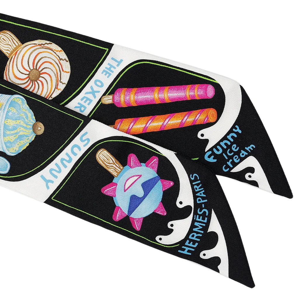 HERMES エルメス ツイリー スカーフ Twilly Scarf ファニーアイス 