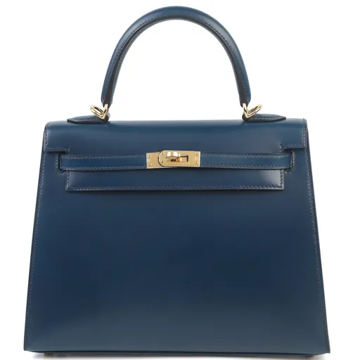 Kelly 25 Sellier Bleu Saphir (73)