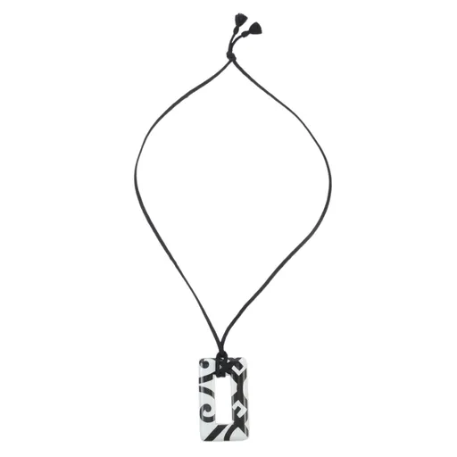 Necklace Black White