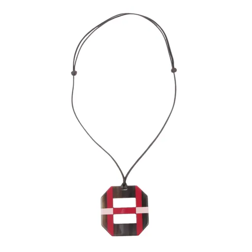 Opus Octagonal pendent Red Pink