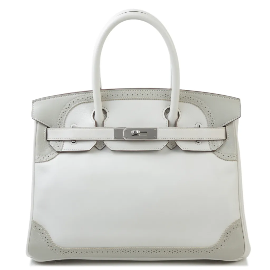 Birkin Ghillies 30 Gris Perle (80) White (01)