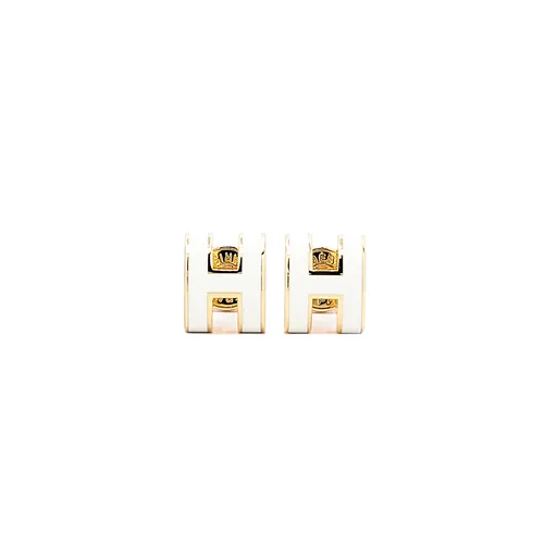 Mini Pop H earrings White (01)