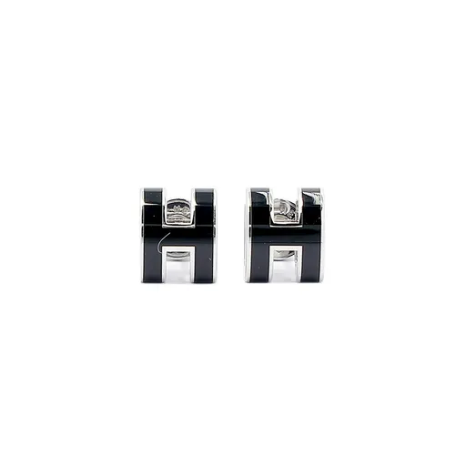 Mini Pop H earrings Black (89)
