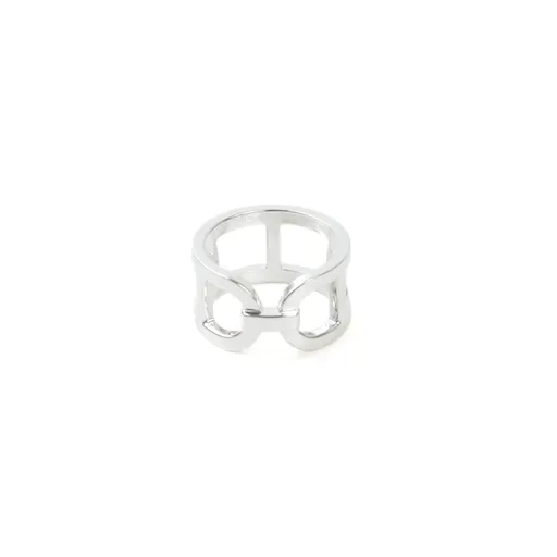 Ever Chain D'ancre Ring Silver