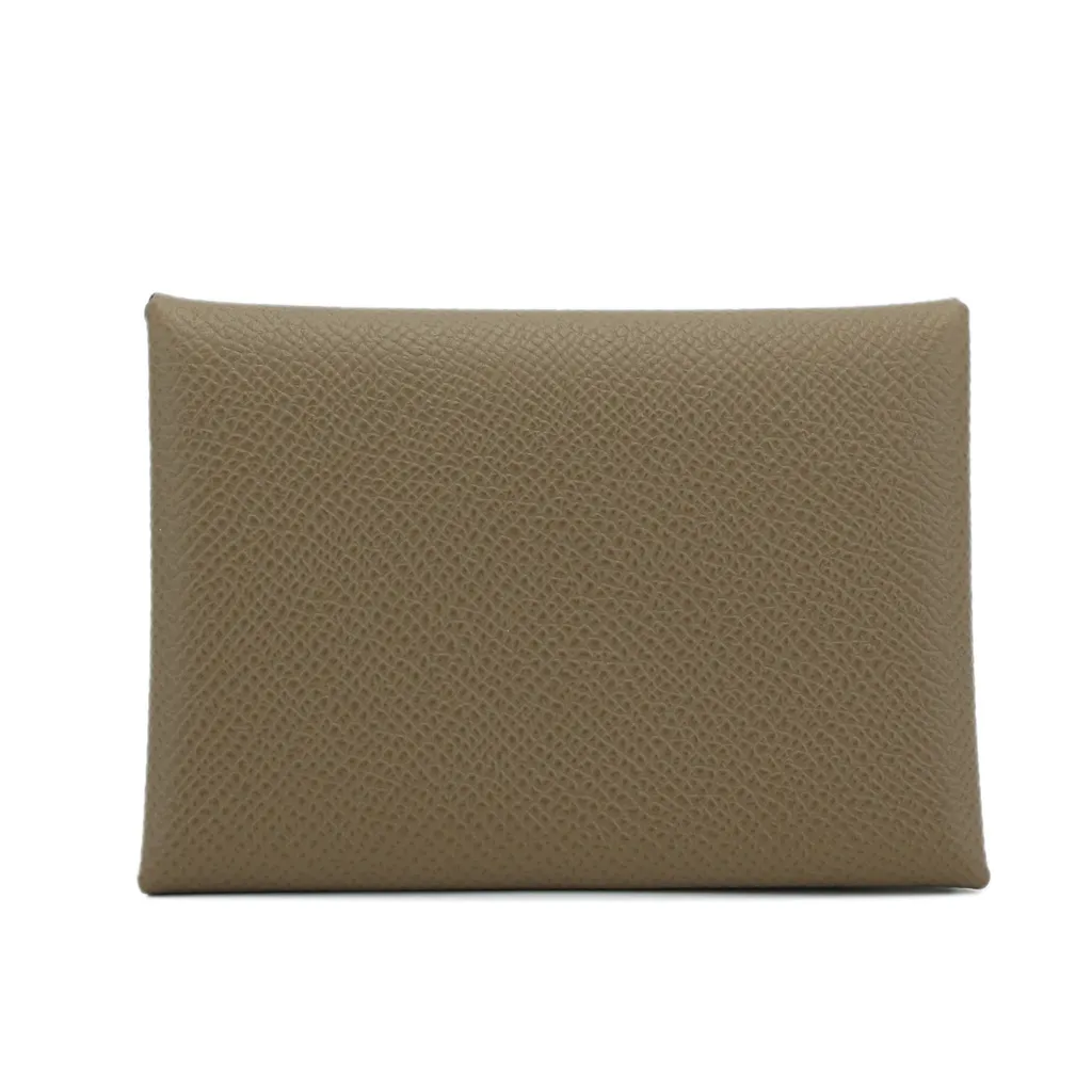 ランク N 新品 HERMÈS エルメス カルヴィ デュオ エトゥープ エプソン 