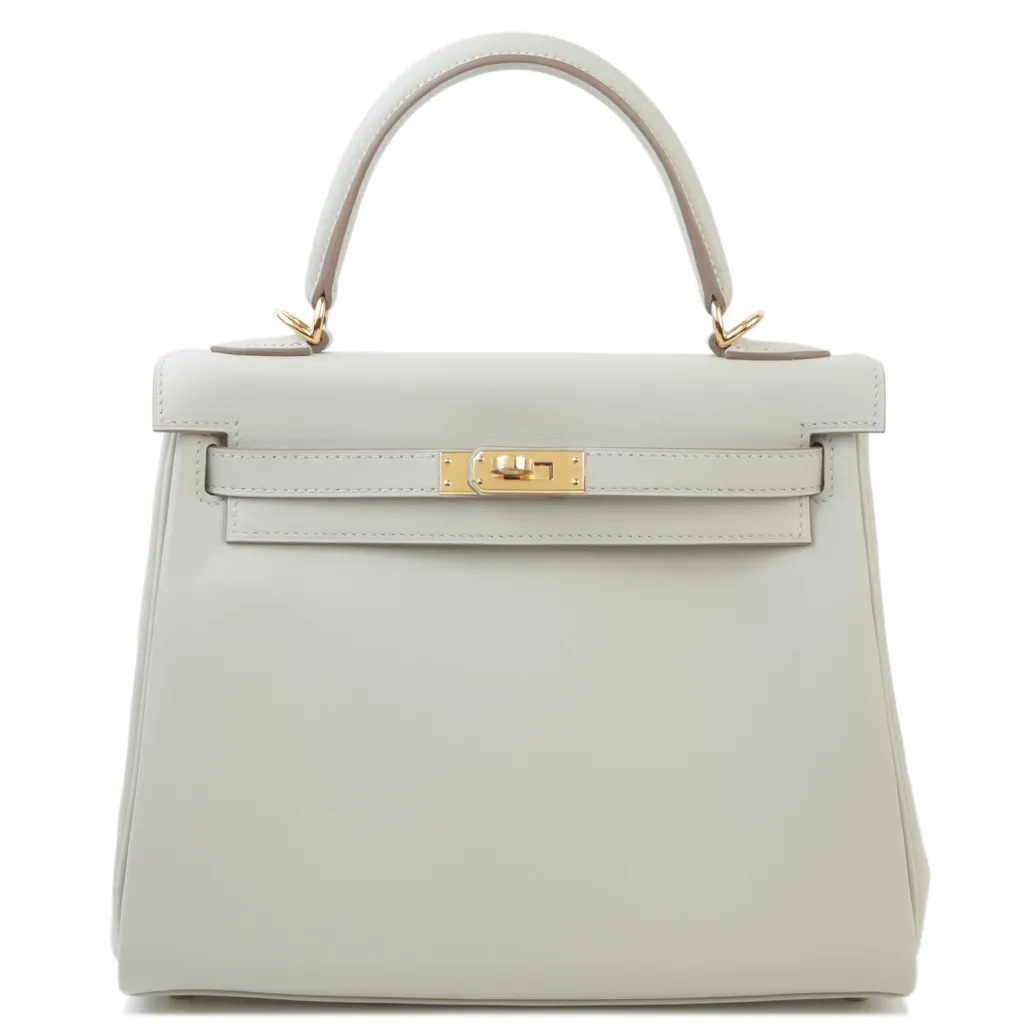 エルメス ハンドバッグ ケリーカット パーシュマン/シルバー金具  