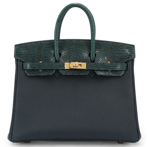 Brand New ( Rank N ) HERMÈS Birkin 25 Touch Vert Cypress (6O) Vert ...