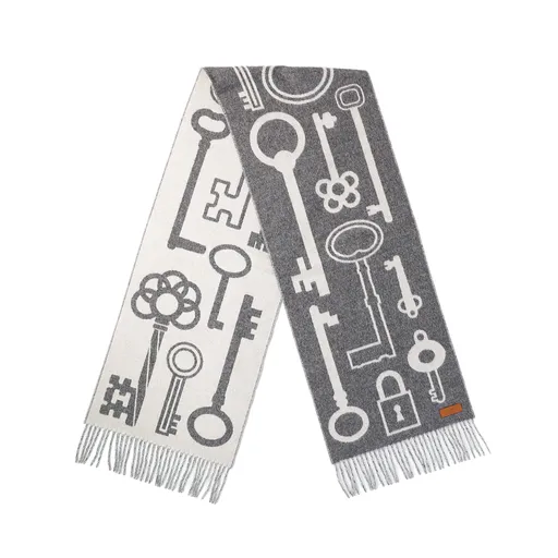 Scarf Casaque Porte Clefs Black Beige