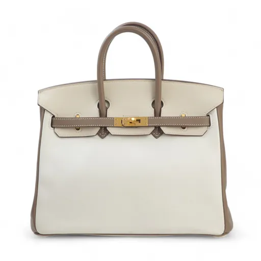 Birkin 25 HSS Etoupe (18) Parchemin (3C) White (01)