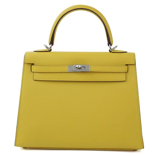 Kelly 25 Sellier Jaune de Naples (9O)