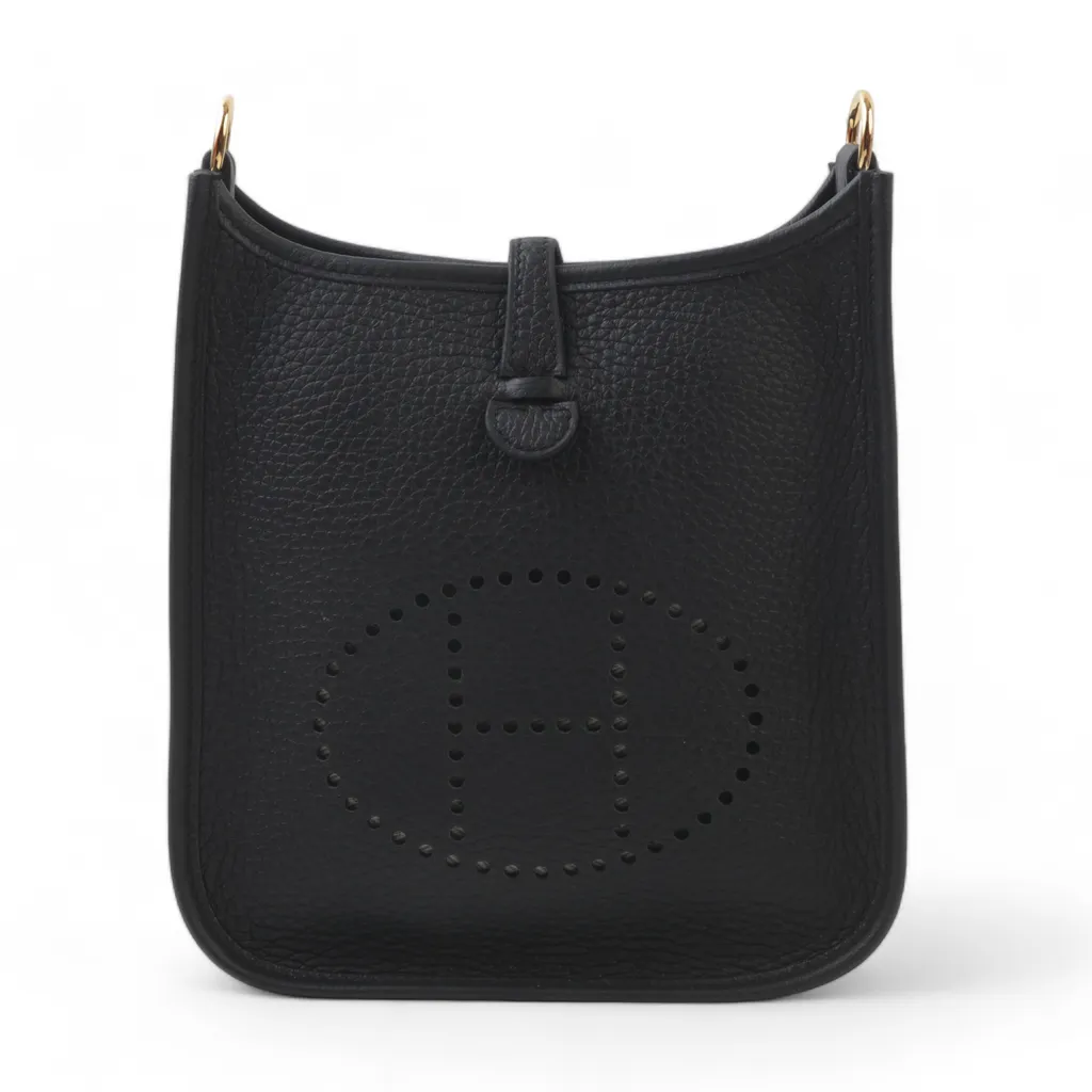 ランク NS 未使用品 HERMÈS エルメス エブリン TPM ブラック (89 