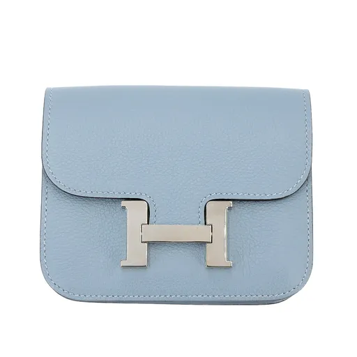 Constance Slim Wallet Bleu Lin (J7)