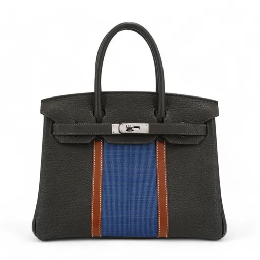 Birkin 30 Club Fauve (34) Bleu Thalassa (7A) Vert Bronze (60)