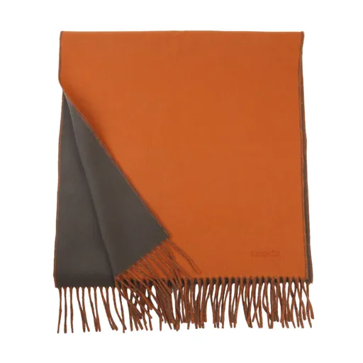 Recto-Verso muffler Orange Gray