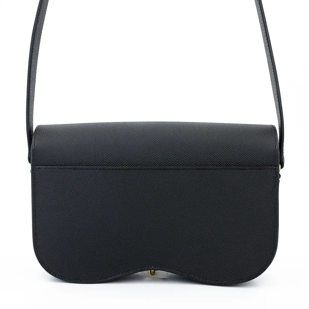 Brand New ( Rank N ) HERMÈS Della Cavalleria Elan Black (89) Epsom 
