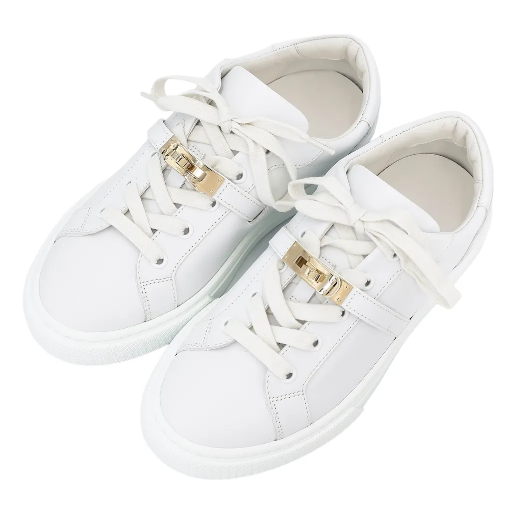 新作*HERMES*Sneakers Day*穴あきレース加工 ホワイトスニーカー 楽天市場】エルメス スニーカー デイ 靴 ホワイト H241184Z