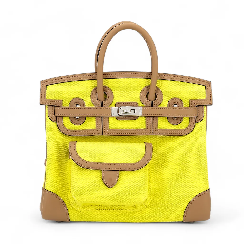 Birkin Cargo 25 Jaune Citron (9N) Chai (0M)