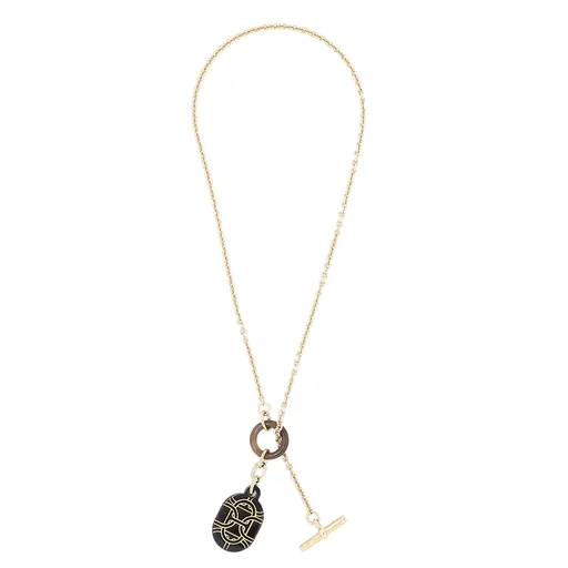 Necklace Chaine D'Ancre Dre Buffalo Horn Gold