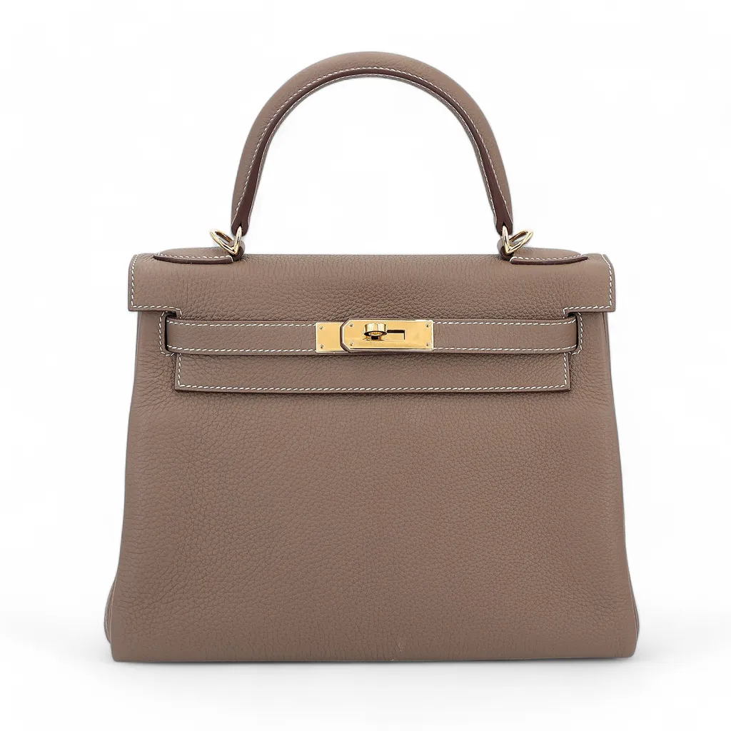 在庫処分 激安 食品 Etoupe 28 Kelly HERMÈS ) SA Rank ( Excellent (18) Gold Togo その他