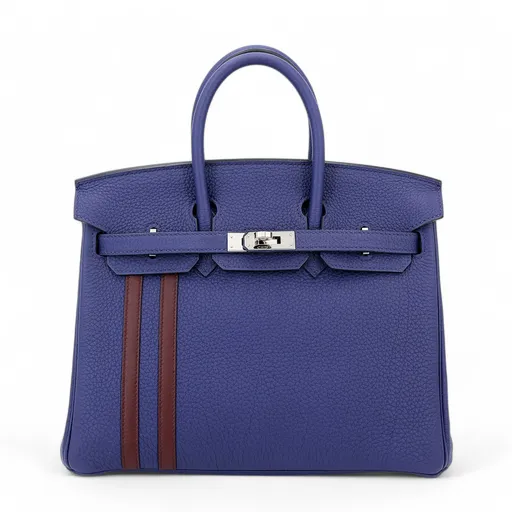 Birkin 25 Officer Bleu Encre (M3) Bordeaux (57)