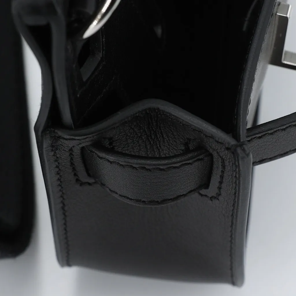 Brand New ( Rank N ) HERMÈS Jypsiere Mini Black (89