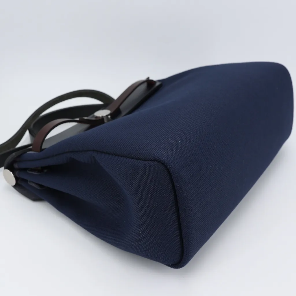 新作★HERMES★モヘアウール Bleu Noir Excellent ( Rank SA ) HERMÈS Herbag PM Zip Black (89) Bleu
