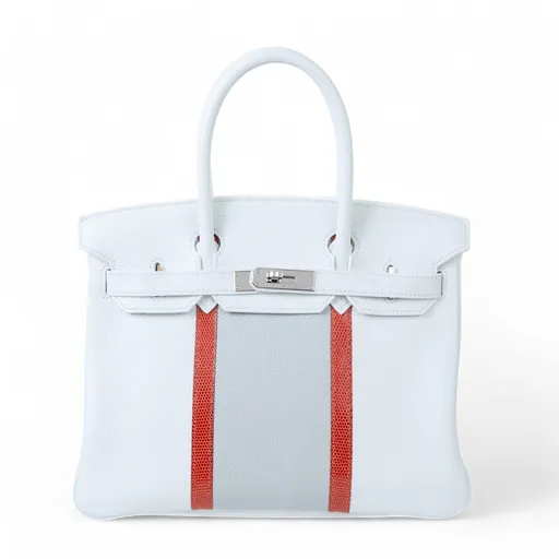 Birkin 30 White (01) Sanguine (9M) Gris Perle (80)