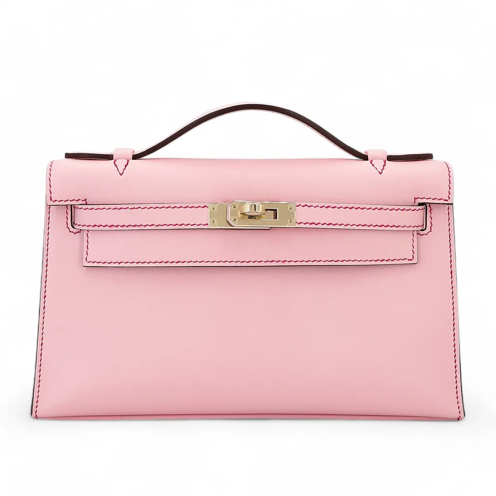 Kelly Pochette HSS Framboise (90) Gris Perle (80) Rose Sakura (3Q)