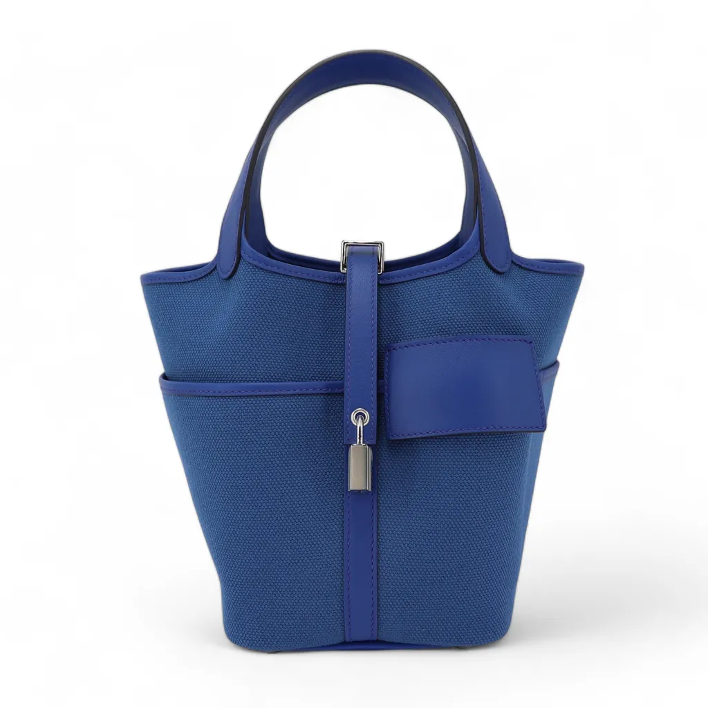 ランク N 新品 HERMÈS エルメス ピコタンロック カーゴ PM ブルー 