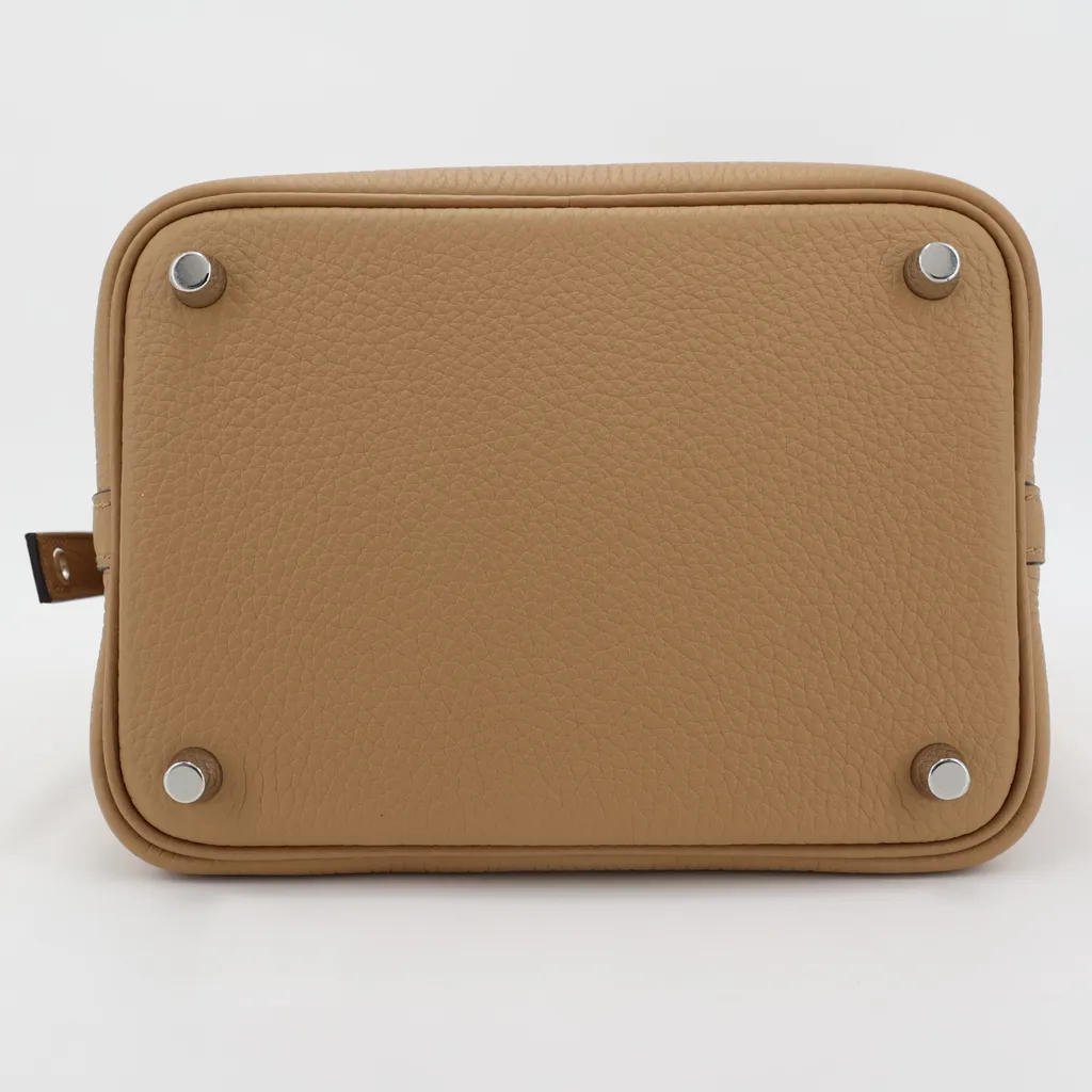 【HERMES】ピコタンロックPM/チャイ/シルバー金具 エルメス ピコタンロック18/PM チャイ トリヨンクレマンス