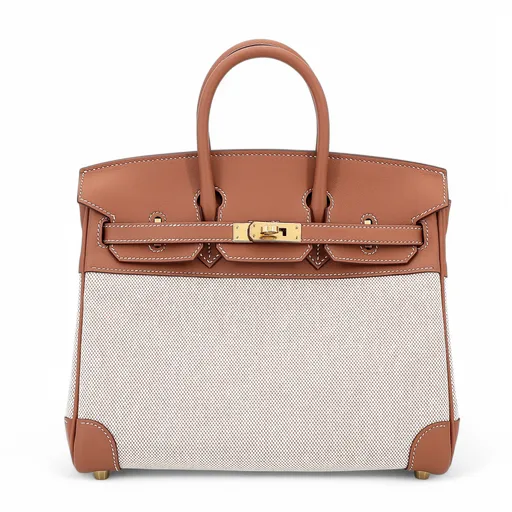 Birkin 25 37 金棕色 Gold 米色 Beige