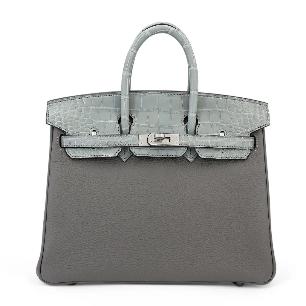 Birkin 25 Touch Gris Meyer (0L) Gris Ciment (0V)