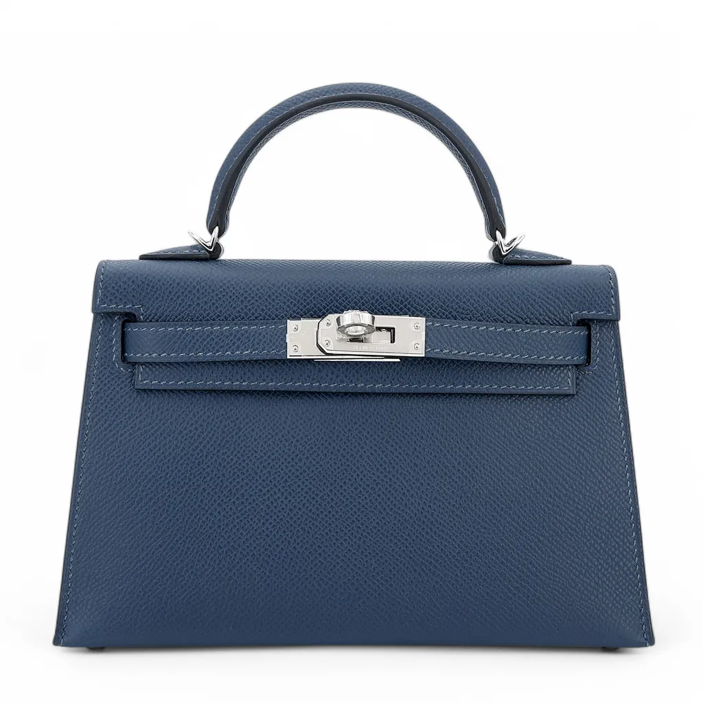 【希少】HERMES ベアン ミニ Deep blue HERMES（エルメス）- Bearn mini（ベアン ミニ）ディープブルー