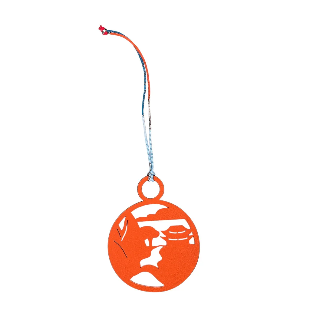 Charm Petit H Orange Red