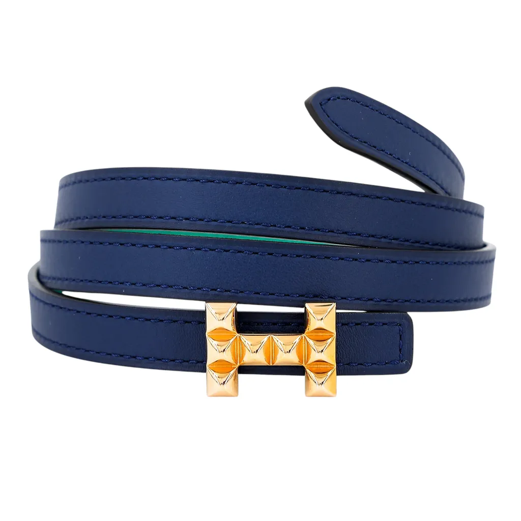 Pop H belt Bleu de Prusse (7P) Malachite (Z6)