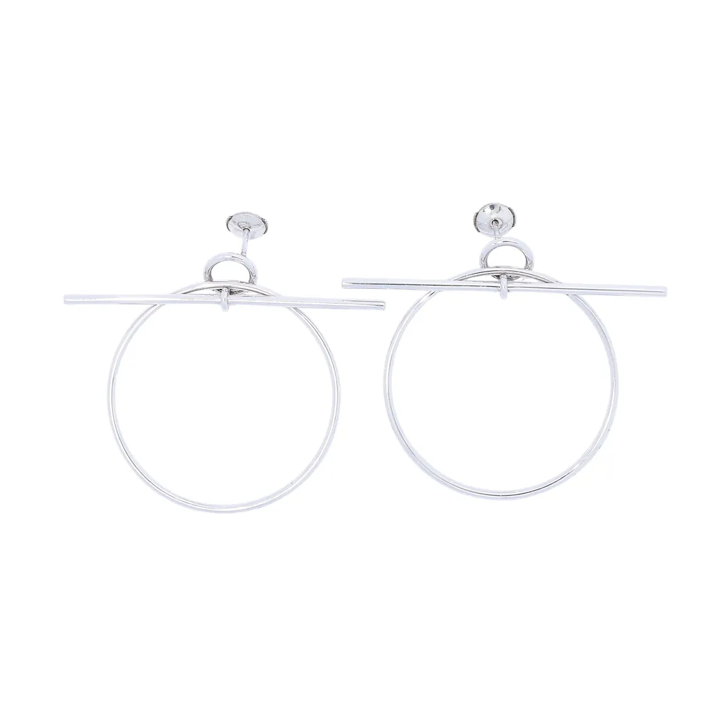 Earrings Orecchini Loop Medium Model Silver