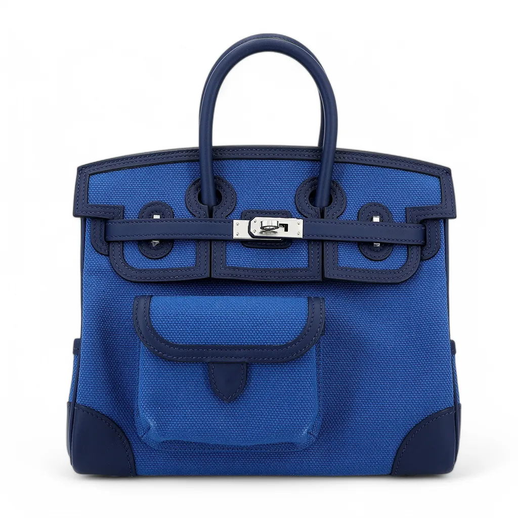 Birkin Cargo 25 Navy (7U) Bleu Egee
