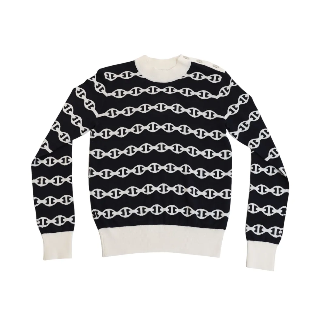 Chaine d'Ancre long-sleeve sweater Blue Black