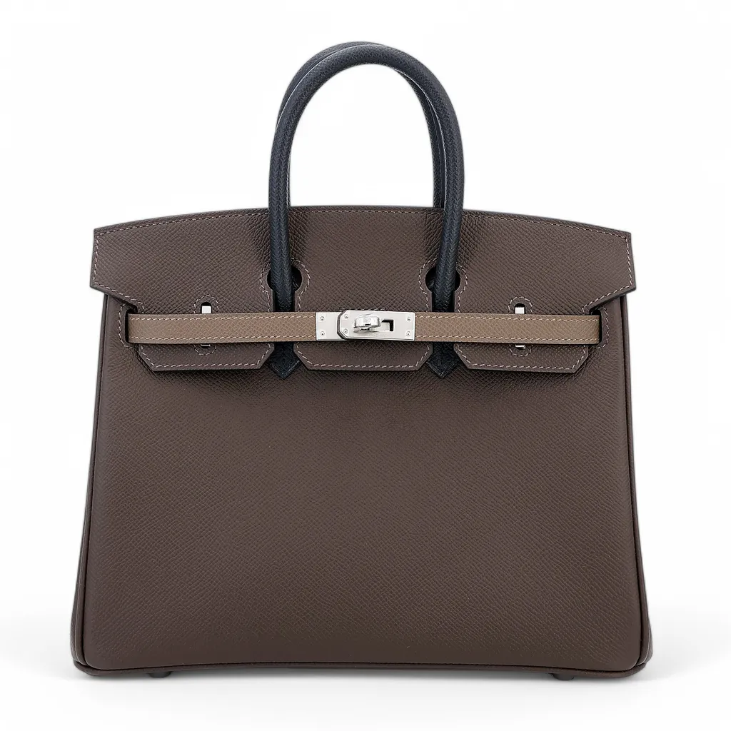 Birkin 25 Sellier Etoupe (18) Ecorce (4C) Black (89)