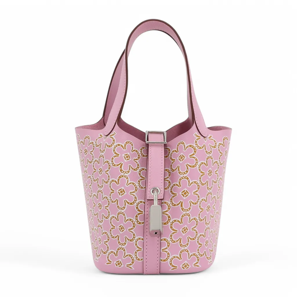 Picotin Lock Micro 14 Lucky Daisy Cuivre (6C) Mauve Sylvestre (X9) White
